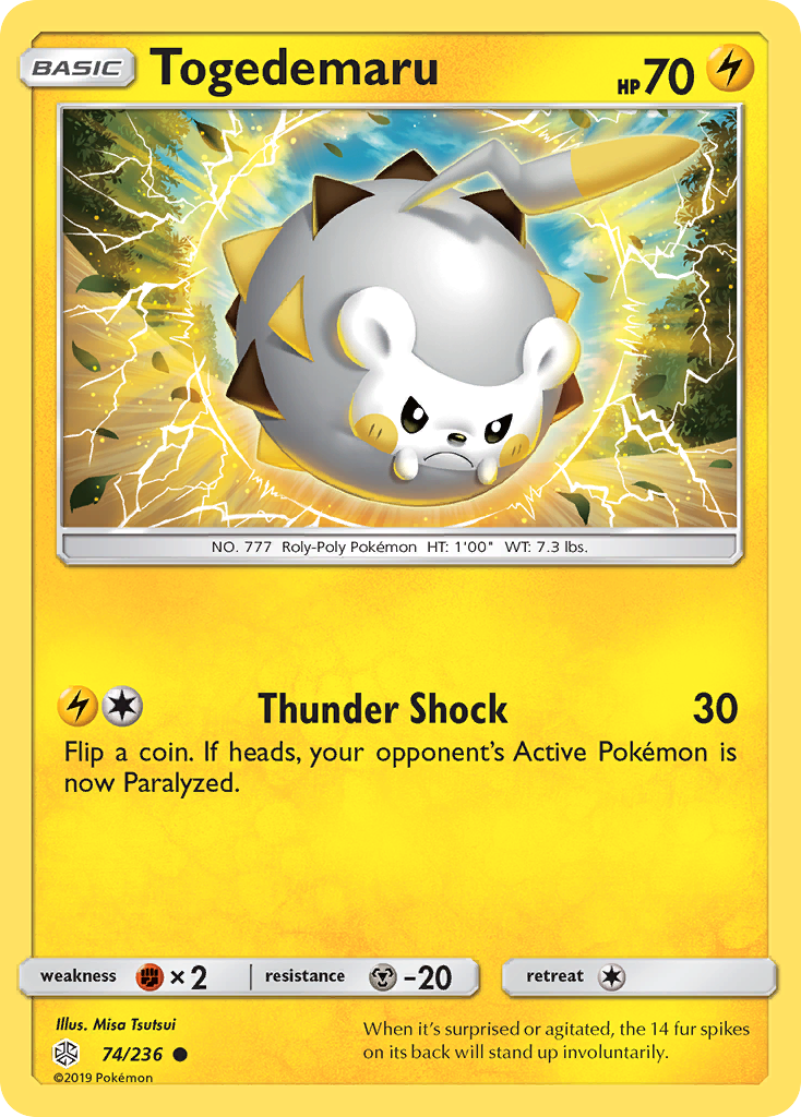 Togedemaru (74/236) [Sun & Moon: Cosmic Eclipse] | Exor Games Summserside