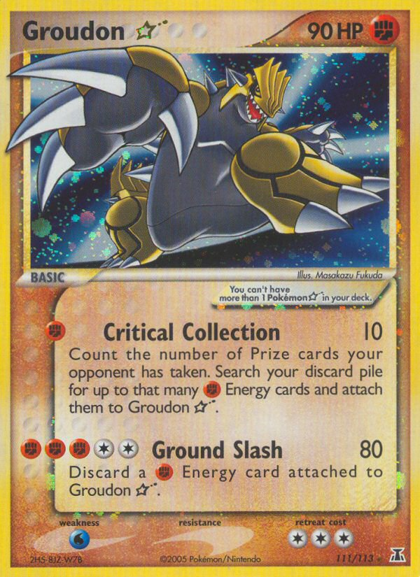 Groudon Star (111/113) [EX: Delta Species] | Exor Games Summserside