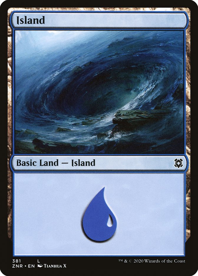 Island (381) [Zendikar Rising] | Exor Games Summserside