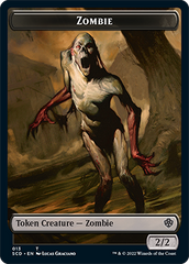 Zombie // Zombie Army Double-Sided Token [Starter Commander Decks] | Exor Games Summserside