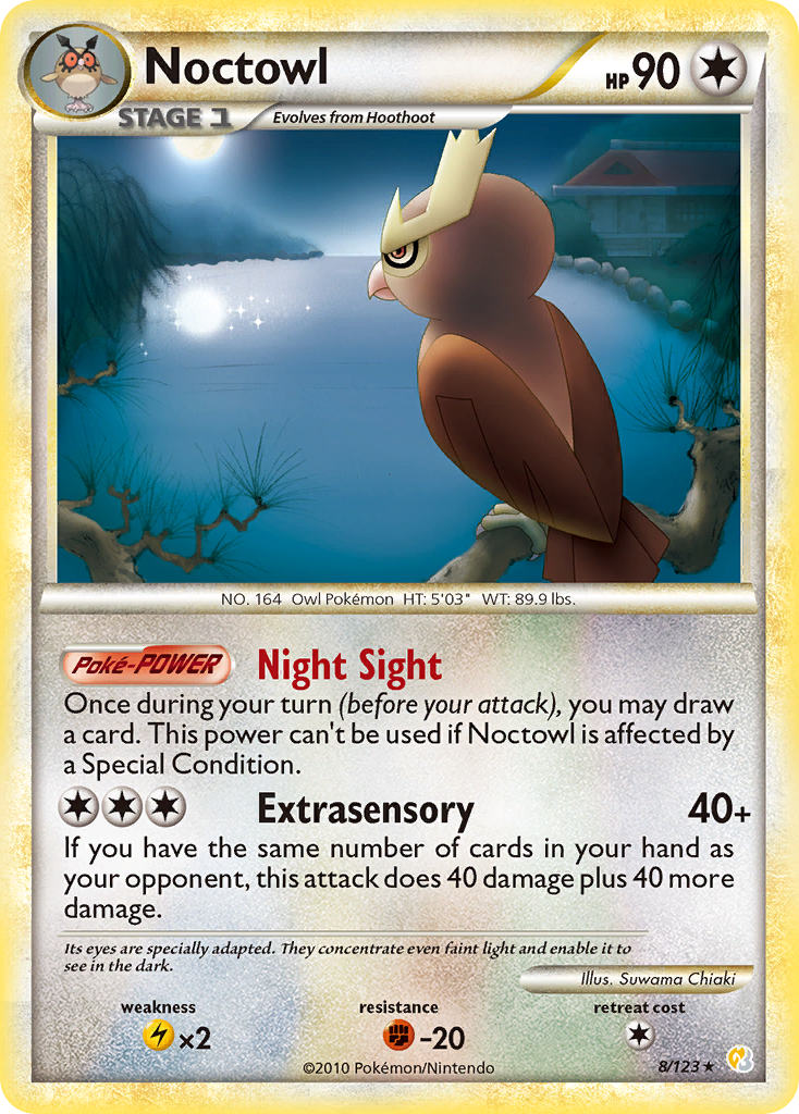 Noctowl (8/123) [HeartGold & SoulSilver: Base Set] | Exor Games Summserside