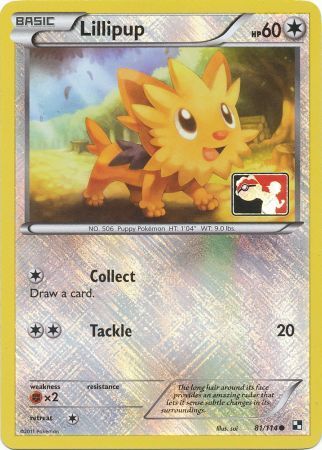 Lillipup (81/114) (League Promo) [Black & White: Base Set] | Exor Games Summserside