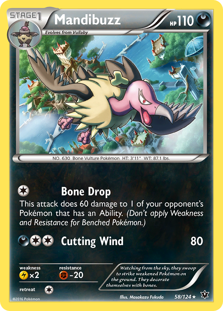 Mandibuzz (58/124) [XY: Fates Collide] | Exor Games Summserside