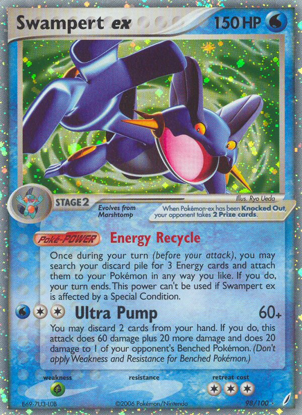 Swampert ex (98/100) [EX: Crystal Guardians] | Exor Games Summserside