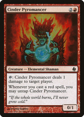 Cinder Pyromancer [Premium Deck Series: Fire and Lightning] | Exor Games Summserside