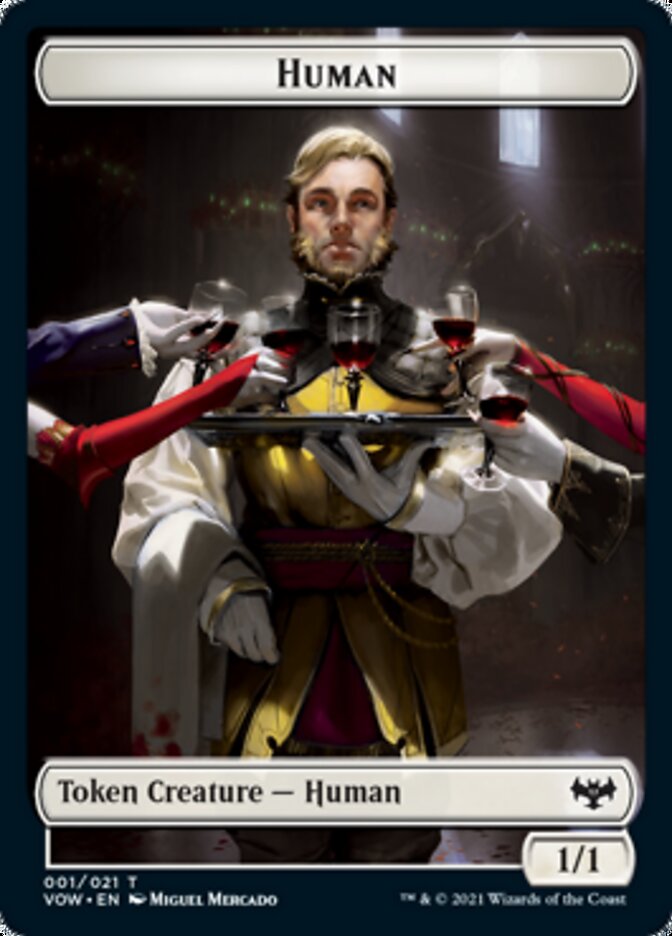 Human Token (001) [Innistrad: Crimson Vow Tokens] | Exor Games Summserside