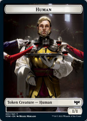 Human (001) // Human (010) Double-sided Token [Innistrad: Crimson Vow Tokens] | Exor Games Summserside