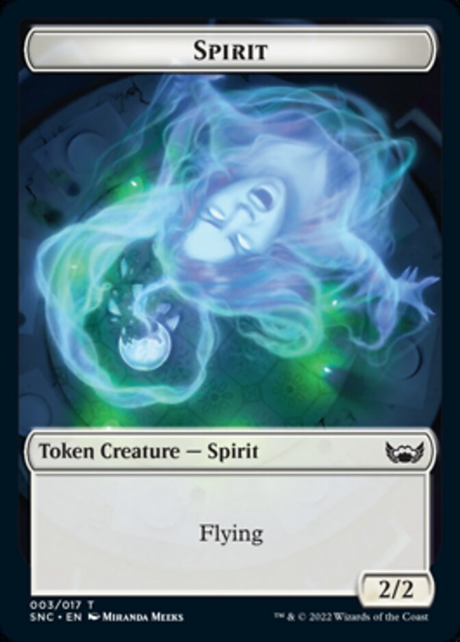Fish // Spirit Double-sided Token [Streets of New Capenna Tokens] | Exor Games Summserside