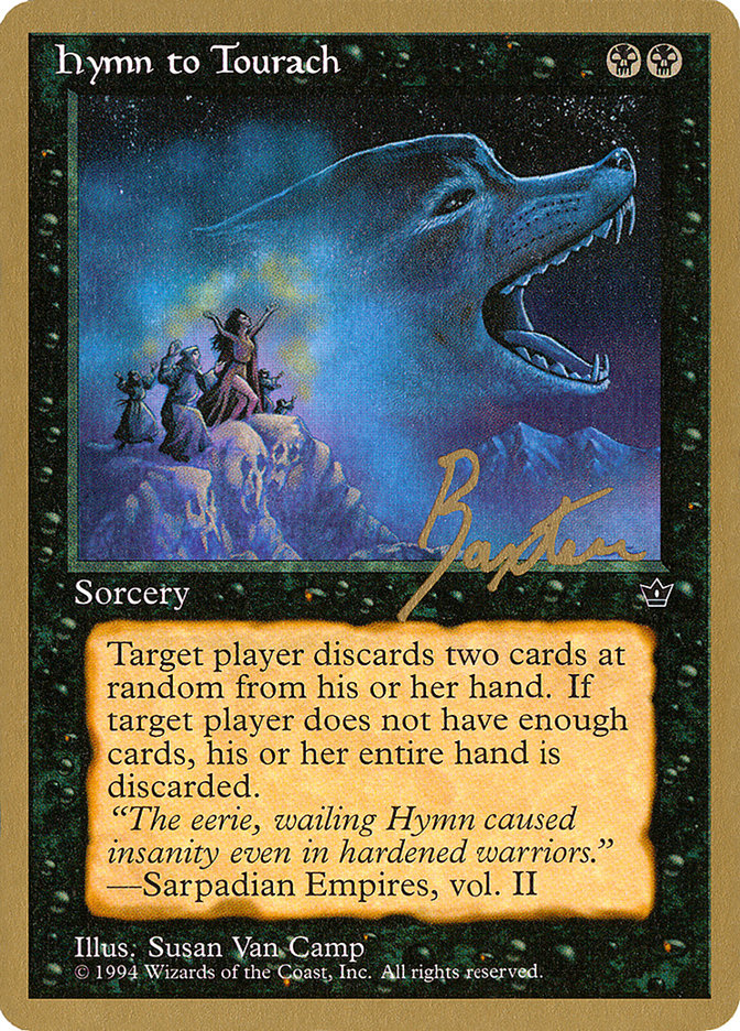 Hymn to Tourach (Wolf) (George Baxter) [Pro Tour Collector Set] | Exor Games Summserside