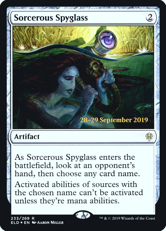 Sorcerous Spyglass  [Throne of Eldraine Prerelease Promos] | Exor Games Summserside