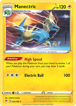 Manectric (052/185) [Sword & Shield: Vivid Voltage] | Exor Games Summserside