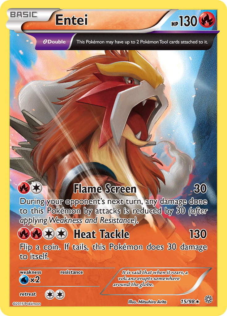 Entei (15/98) [XY: Ancient Origins] | Exor Games Summserside