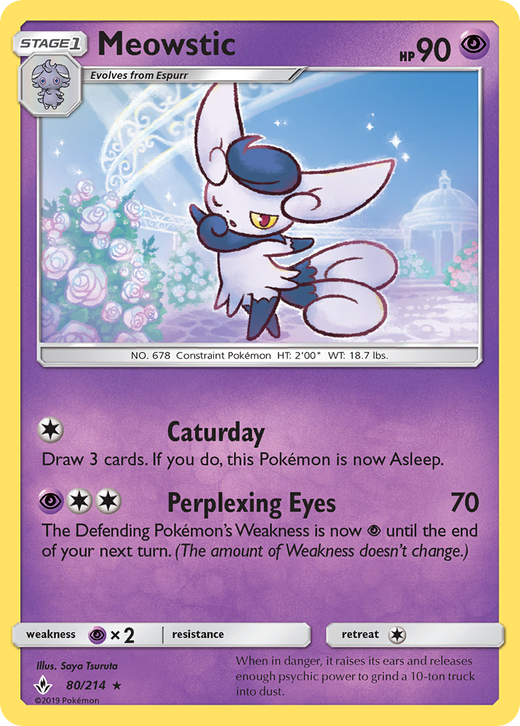 Meowstic (80/214) [Sun & Moon: Unbroken Bonds] | Exor Games Summserside