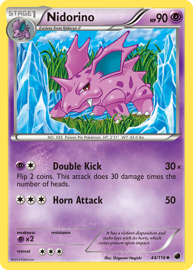 Nidorino (44/116) [Black & White: Plasma Freeze] | Exor Games Summserside