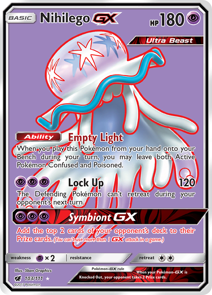 Nihilego GX (103/111) [Sun & Moon: Crimson Invasion] | Exor Games Summserside