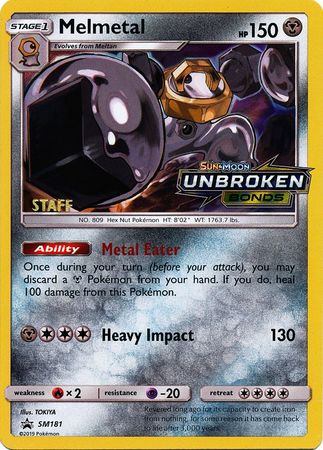 Melmetal (SM181) (Staff Prerelease Promo) [Sun & Moon: Black Star Promos] | Exor Games Summserside