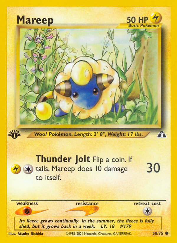 Mareep (58/75) [Neo Discovery 1st Edition] | Exor Games Summserside