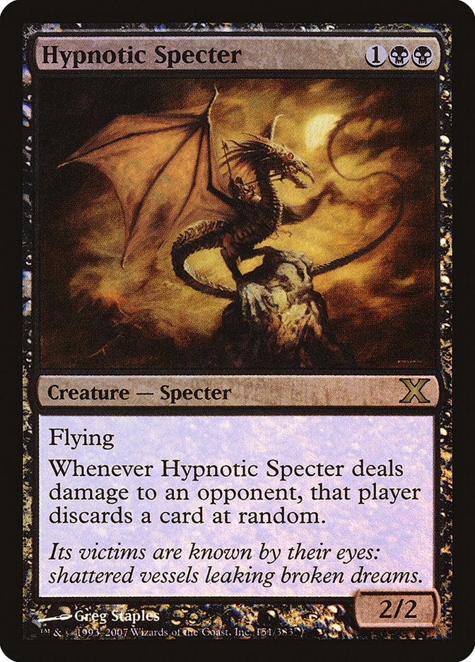 Hypnotic Specter (Premium Foil) [Tenth Edition] | Exor Games Summserside