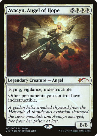 Avacyn, Angel of Hope [Judge Gift Cards 2017] | Exor Games Summserside