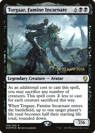 Torgaar, Famine Incarnate [Dominaria Promos] | Exor Games Summserside