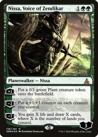 Nissa, Voice of Zendikar [Oath of the Gatewatch Promos] | Exor Games Summserside