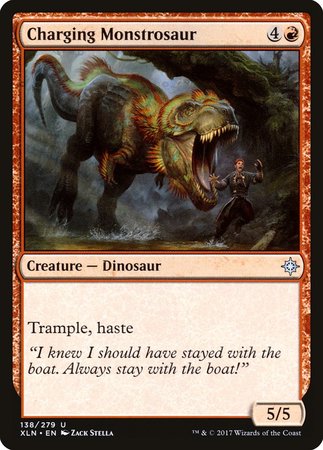 Charging Monstrosaur [Ixalan] | Exor Games Summserside