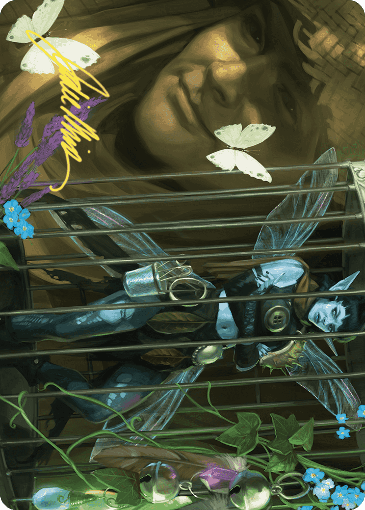 Cooped Up Art Card (Gold-Stamped Signature) [Wilds of Eldraine Art Series] | Exor Games Summserside