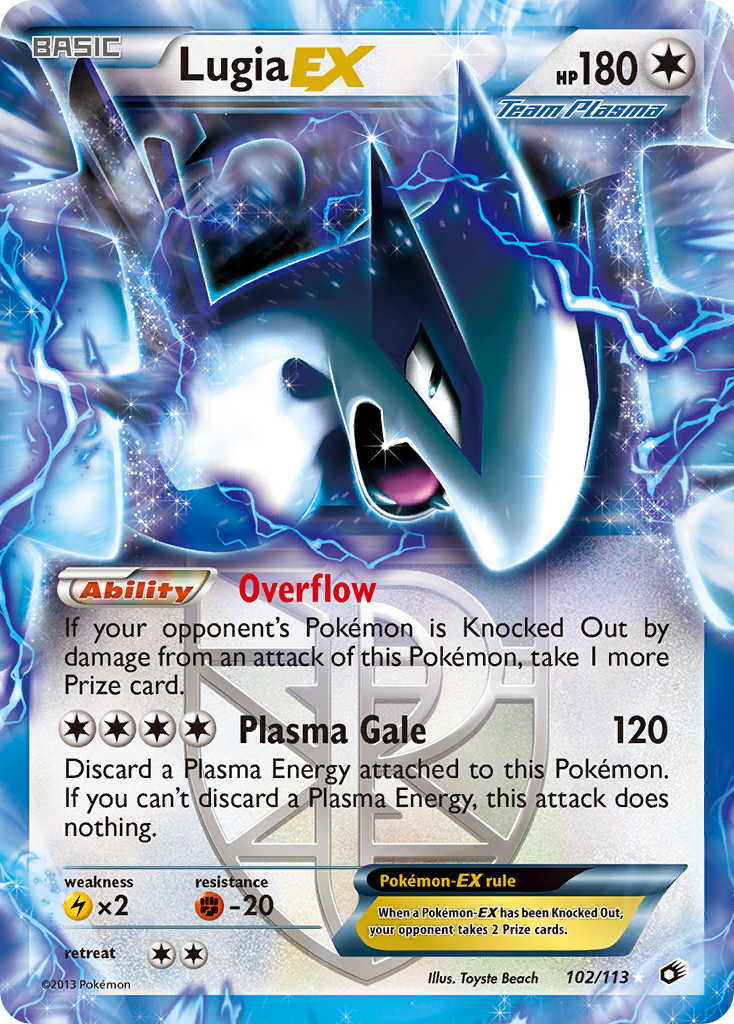 Lugia EX (102/113) [Black & White: Legendary Treasures] | Exor Games Summserside