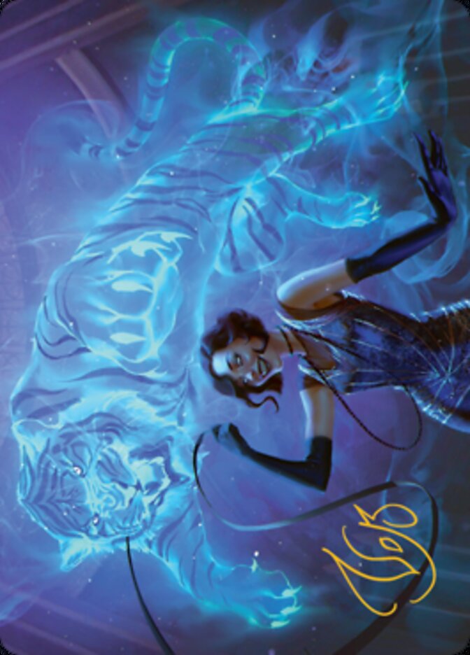 Extravagant Replication Art Card (Gold-Stamped Signature) [Streets of New Capenna Art Series] | Exor Games Summserside