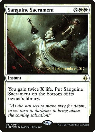 Sanguine Sacrament [Ixalan Promos] | Exor Games Summserside