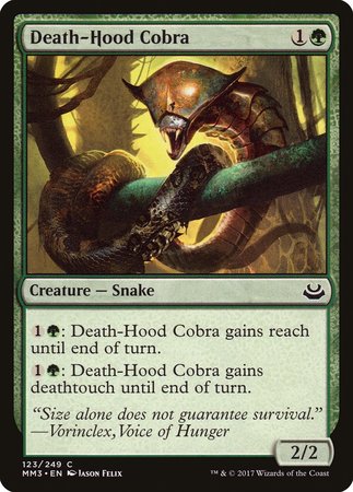 Death-Hood Cobra [Modern Masters 2017] | Exor Games Summserside