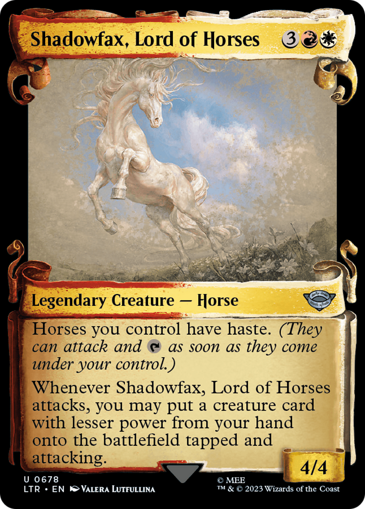 Shadowfax, Lord of Horses [The Lord of the Rings: Tales of Middle-Earth Showcase Scrolls] | Exor Games Summserside