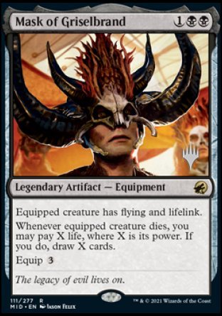 Mask of Griselbrand (Promo Pack) [Innistrad: Midnight Hunt Promos] | Exor Games Summserside