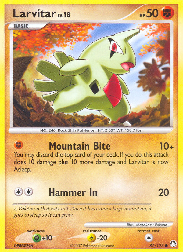 Larvitar (87/123) [Diamond & Pearl: Mysterious Treasures] | Exor Games Summserside