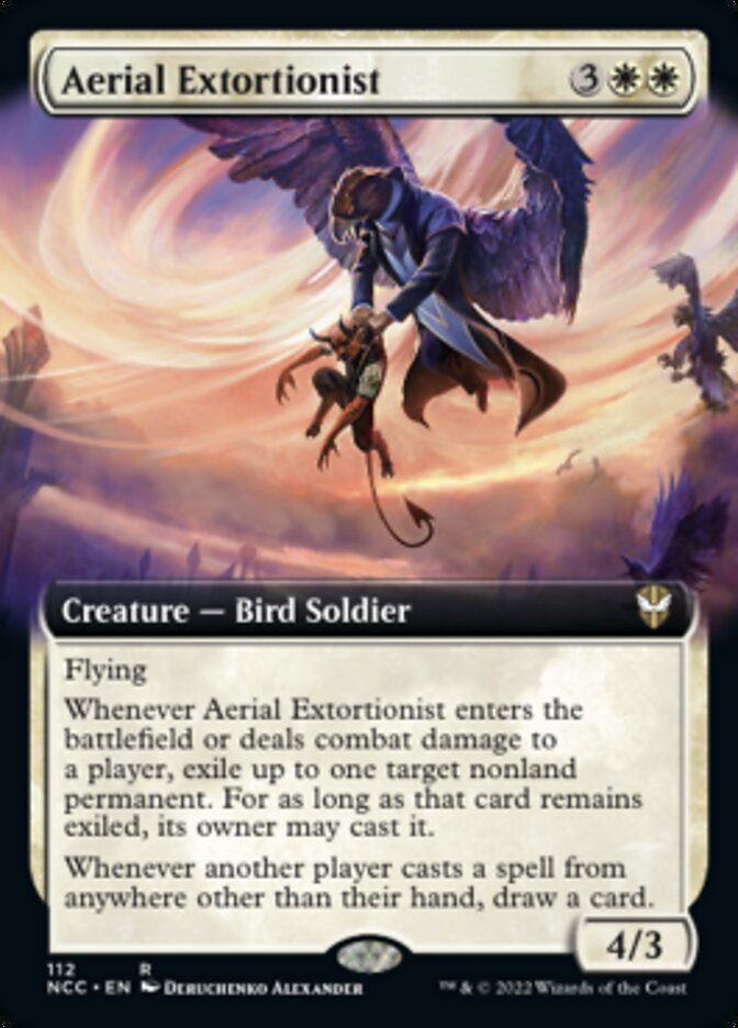 Aerial Extortionist (Extended Art) [Streets of New Capenna Commander] | Exor Games Summserside