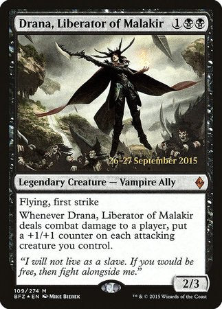 Drana, Liberator of Malakir [Battle for Zendikar Promos] | Exor Games Summserside