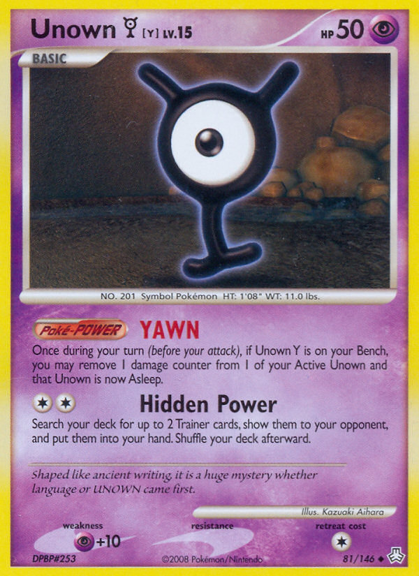 Unown Y (81/146) [Diamond & Pearl: Legends Awakened] | Exor Games Summserside