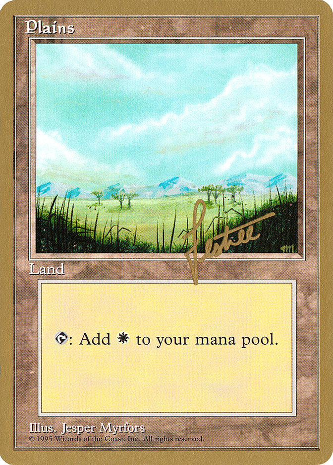 Plains (bl365) (Bertrand Lestree) [Pro Tour Collector Set] | Exor Games Summserside