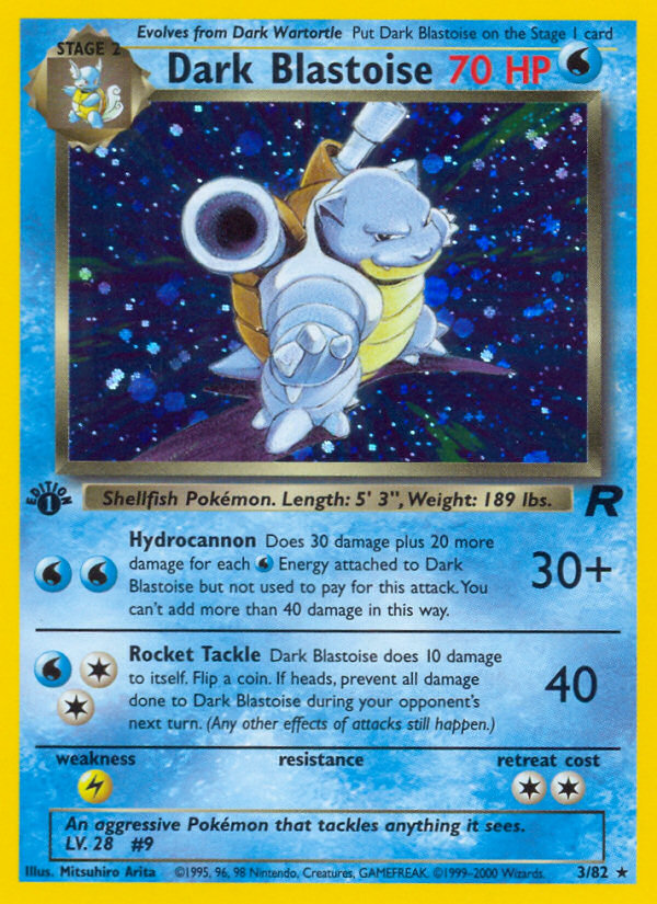 Dark Blastoise (3/82) [Team Rocket 1st Edition] | Exor Games Summserside