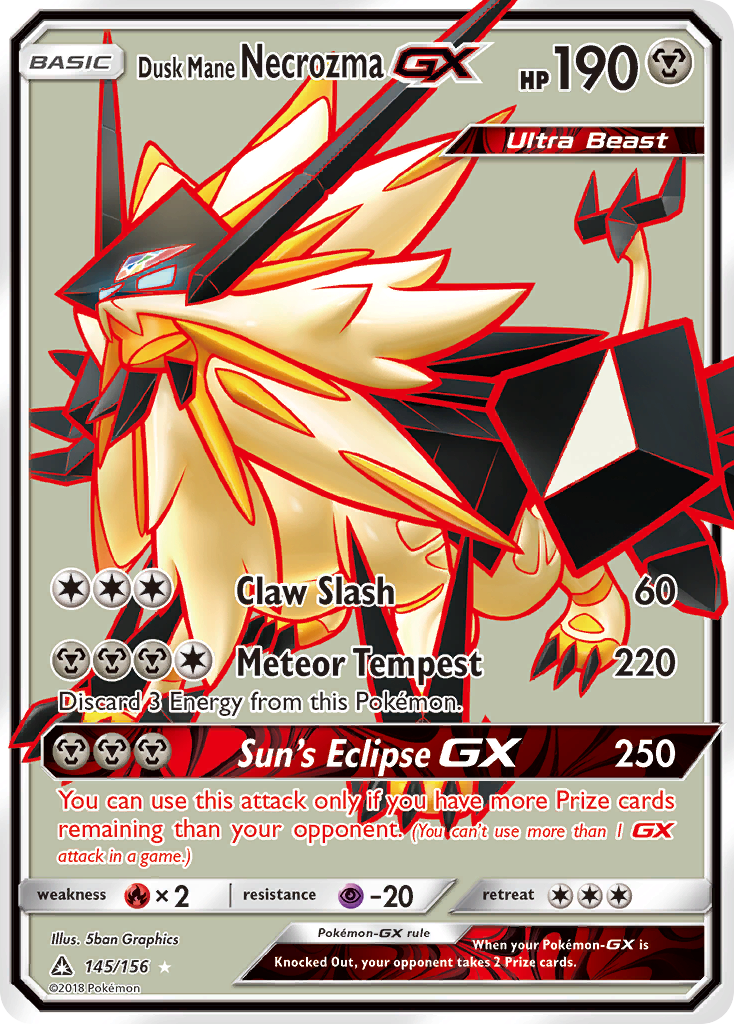 Dusk Mane Necrozma GX (145/156) [Sun & Moon: Ultra Prism] | Exor Games Summserside