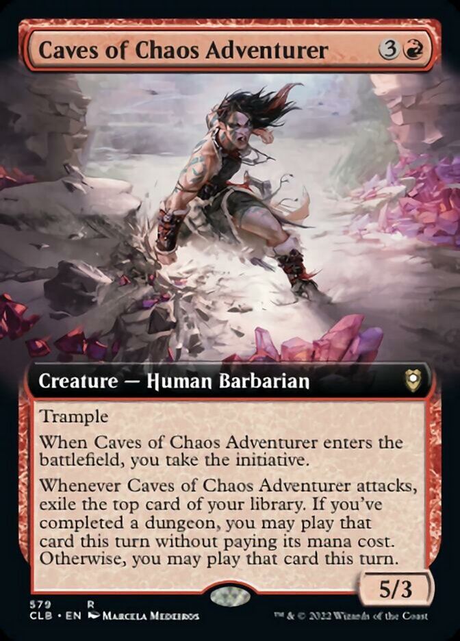 Caves of Chaos Adventurer (Extended Art) [Commander Legends: Battle for Baldur's Gate] | Exor Games Summserside