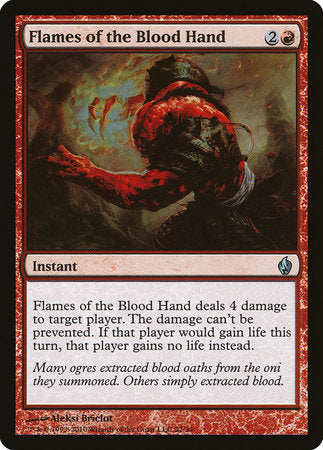 Flames of the Blood Hand [Premium Deck Series: Fire and Lightning] | Exor Games Summserside