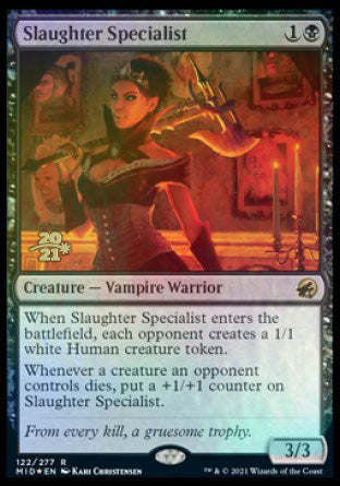 Slaughter Specialist [Innistrad: Midnight Hunt Prerelease Promos] | Exor Games Summserside