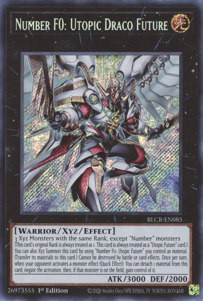 Number F0: Utopic Draco Future [BLCR-EN085] Secret Rare | Exor Games Summserside