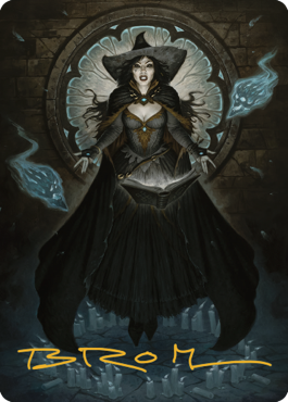 Tasha, the Witch Queen Art Card (76) (Gold-Stamped Signature) [Commander Legends: Battle for Baldur's Gate Art Series] | Exor Games Summserside