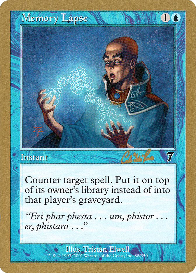 Memory Lapse (Carlos Romao) [World Championship Decks 2002] | Exor Games Summserside