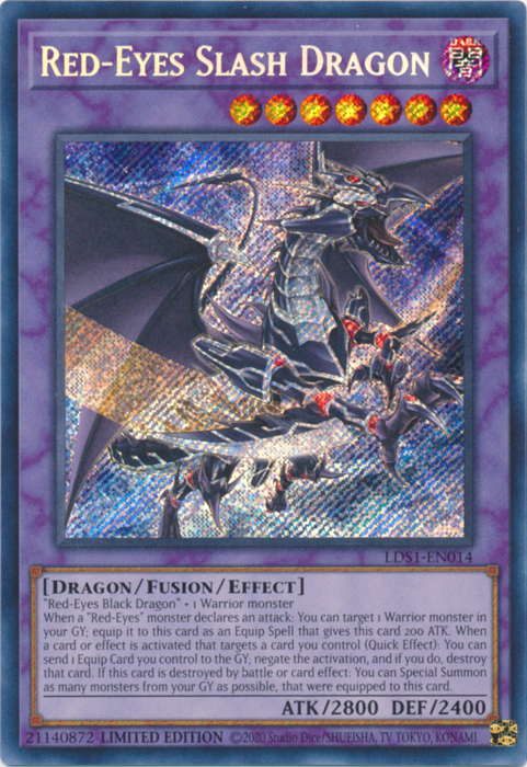 Red-Eyes Slash Dragon [LDS1-EN014] Secret Rare | Exor Games Summserside