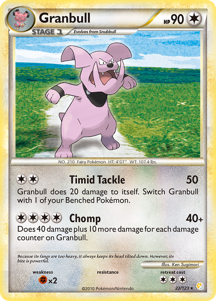 Granbull (22/123) [HeartGold & SoulSilver: Base Set] | Exor Games Summserside