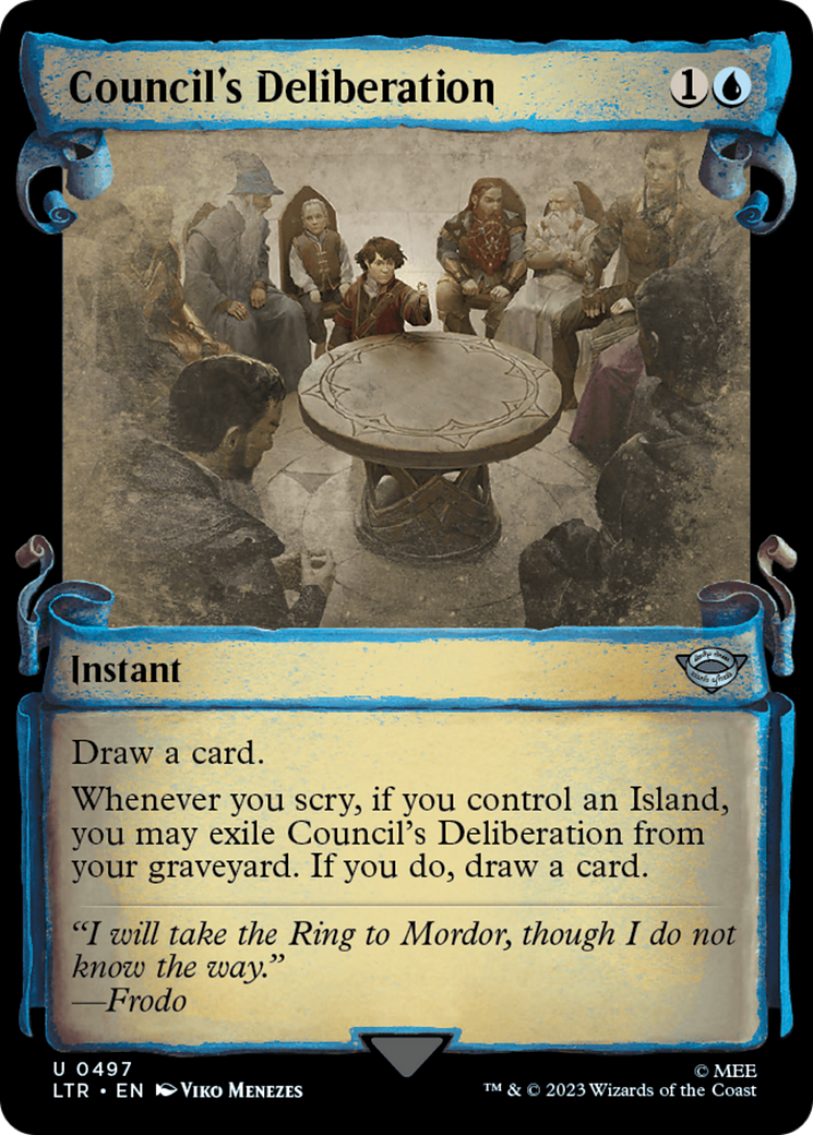Council's Deliberation [The Lord of the Rings: Tales of Middle-Earth Showcase Scrolls] | Exor Games Summserside