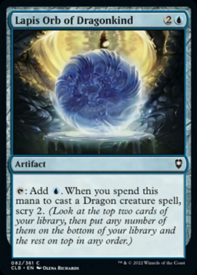 Lapis Orb of Dragonkind [Commander Legends: Battle for Baldur's Gate] | Exor Games Summserside